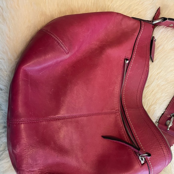 Hot Pink Coach Shoulder Bag - Picture 3 of 3